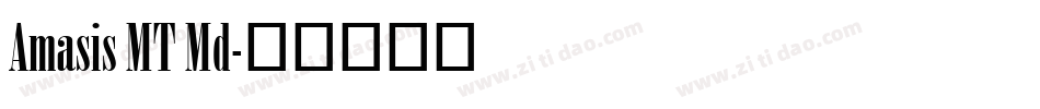 Amasis MT Md字体转换